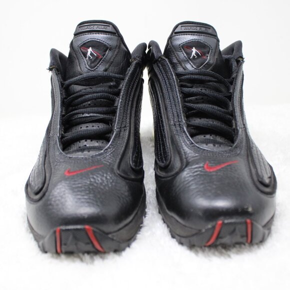 Nike Air Griffey Max GD 2 Shoes Mens 9.5 Black Varsity Red Lace Up Sneakers - Picture 2 of 14